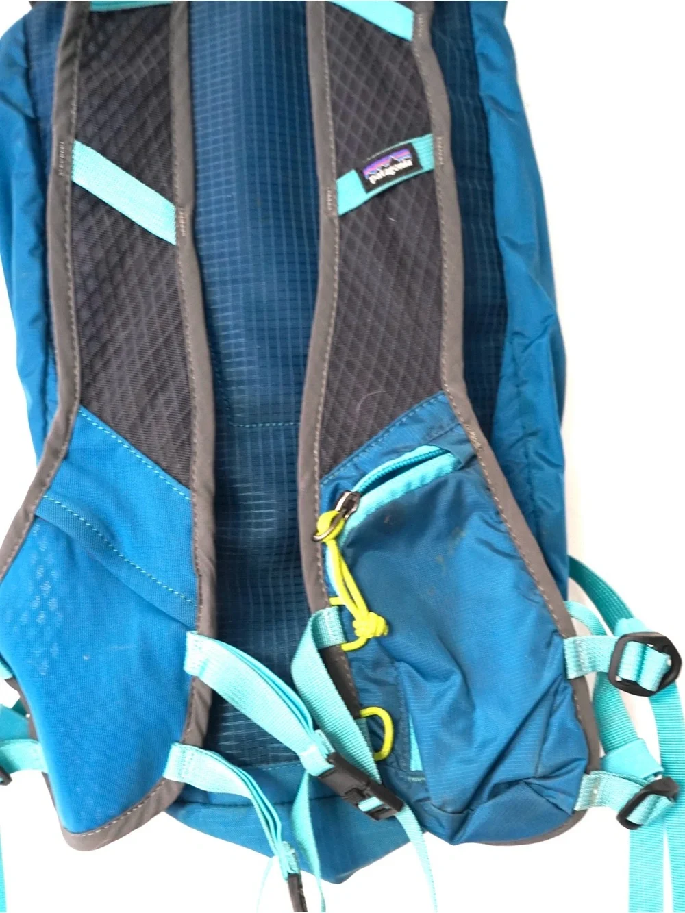 Vntg Patagonia Nine Trails Lightweight Hike Run Backpack Bag 49510 Blue 15 L
